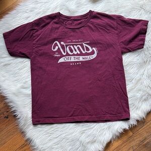 Vans Kids Burgundy Logo Tee